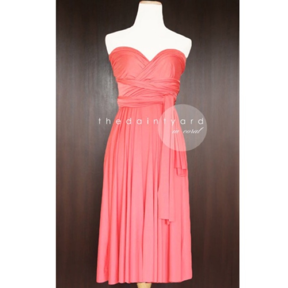 Coral Infinity Dress.